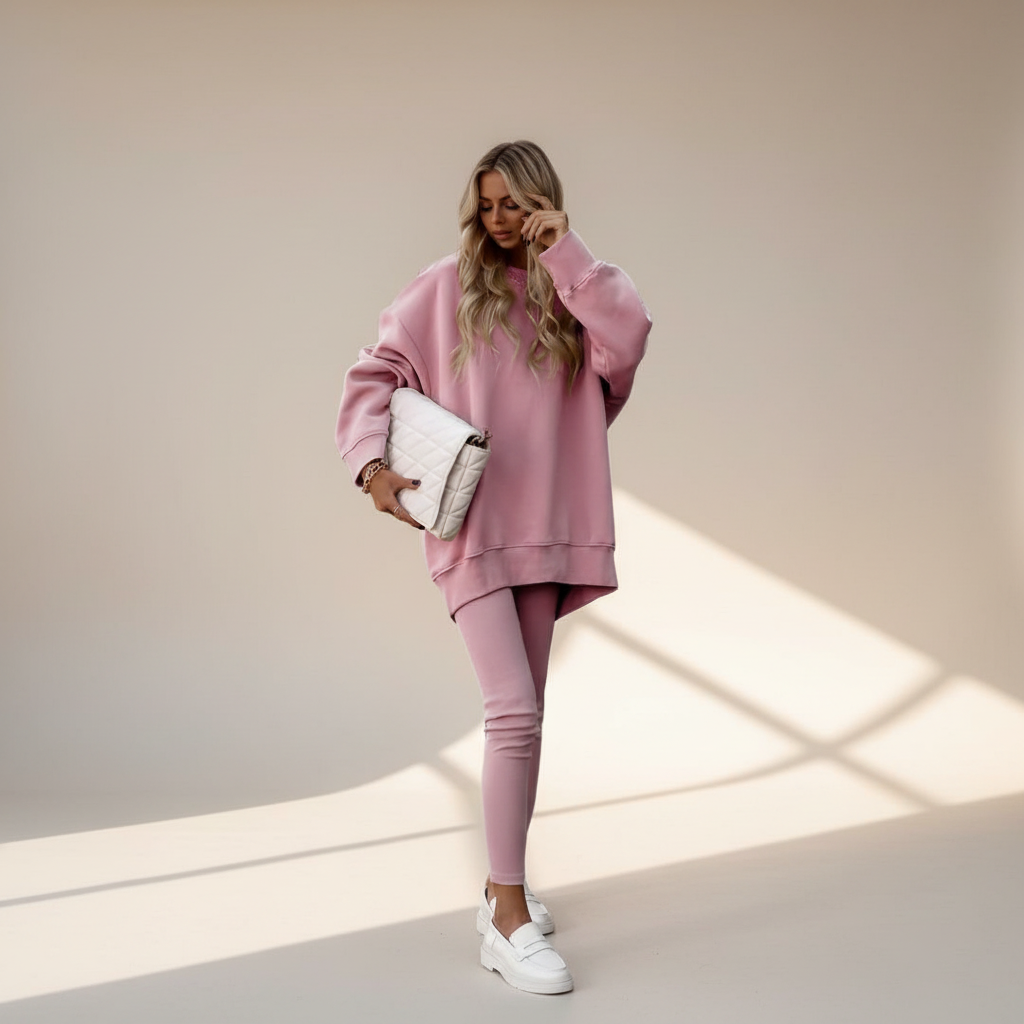 Jashanna - Ensemble à Pantalon Ample et Manches Longues