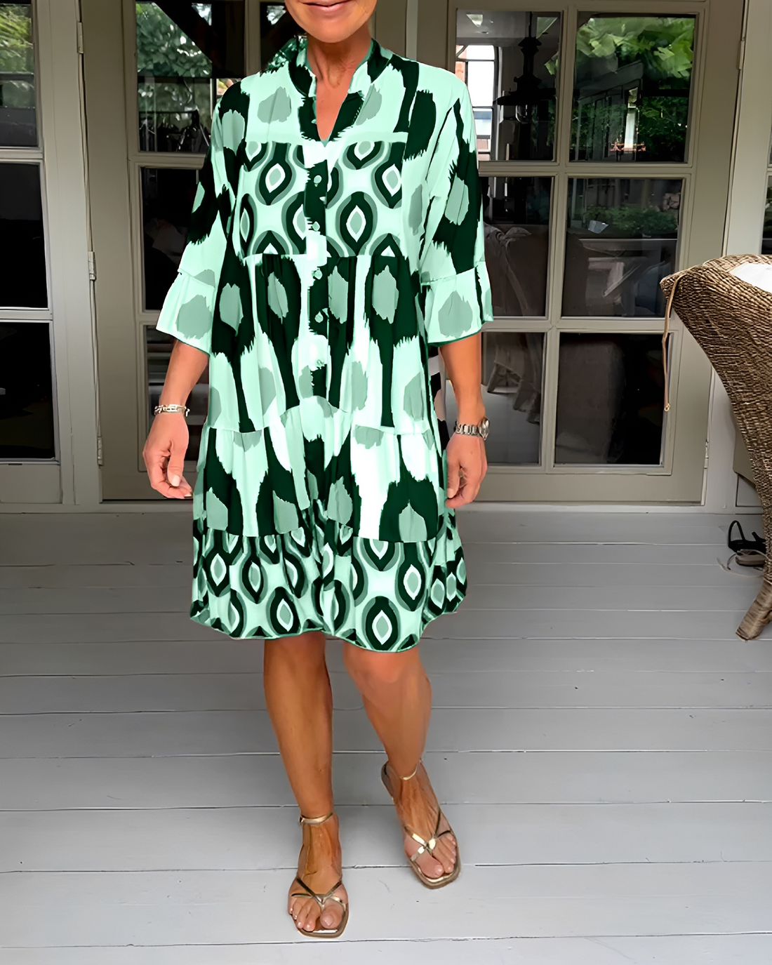 Faiza - Robe Mini Ample Stylée