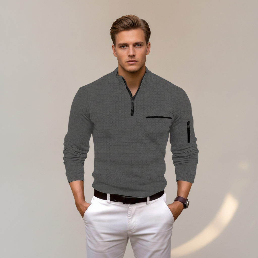 Andrey - Chemise élégante avec demi-fermeture éclair