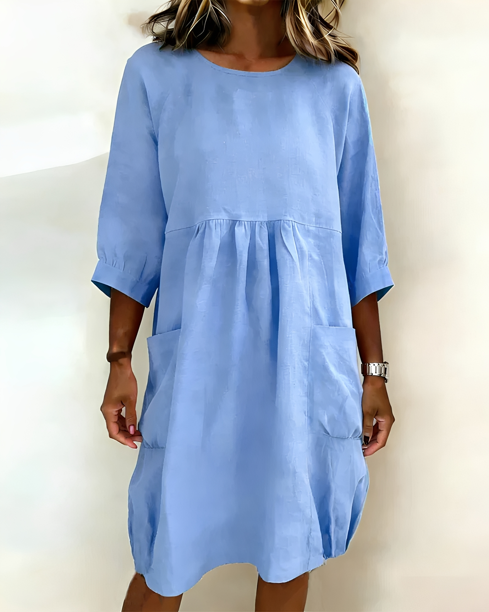 Shadia - Robe Midi Décontractée à Coupe Ample