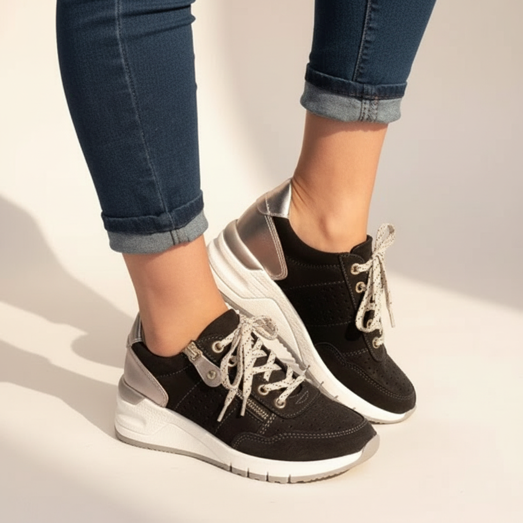 Nolwene - Sneakers Décontractées à Lacets
