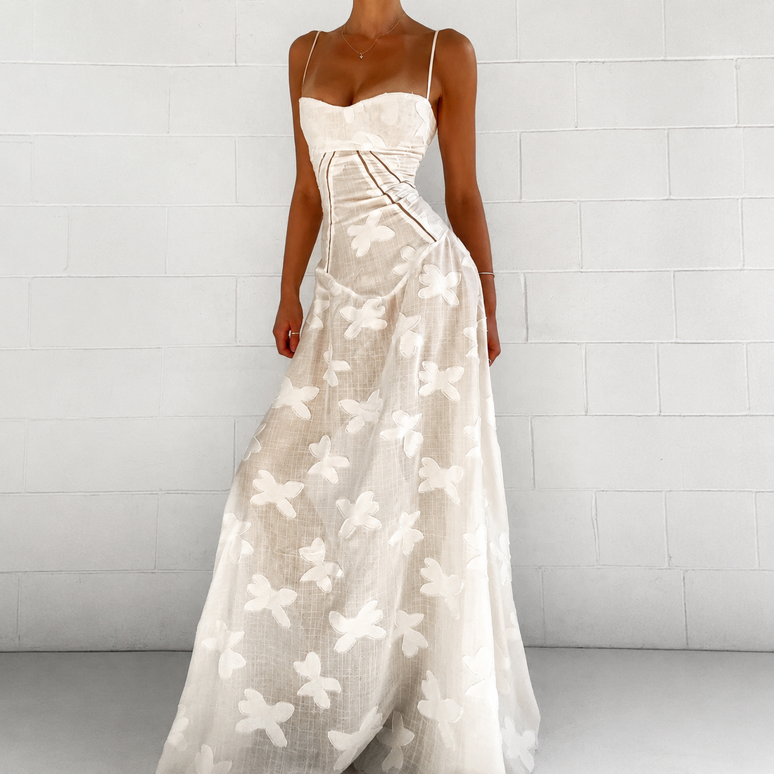 Sandra - Robe Maxi Élégante Cintrée