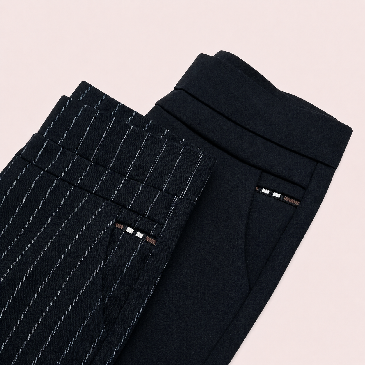 Marga - Pantalon Droit avec Taille Élastique