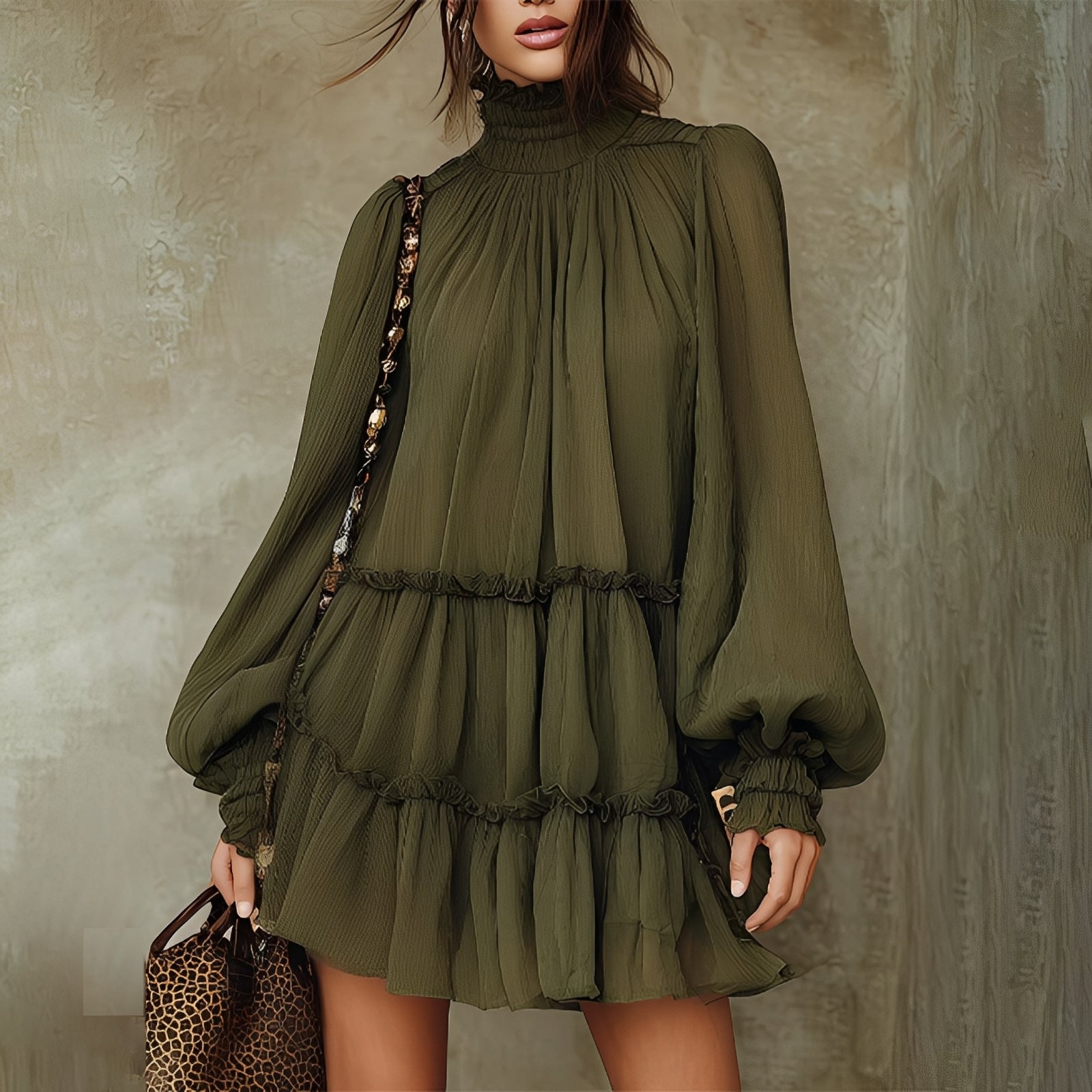 Mayeth - Robe Courte à Volants Chic
