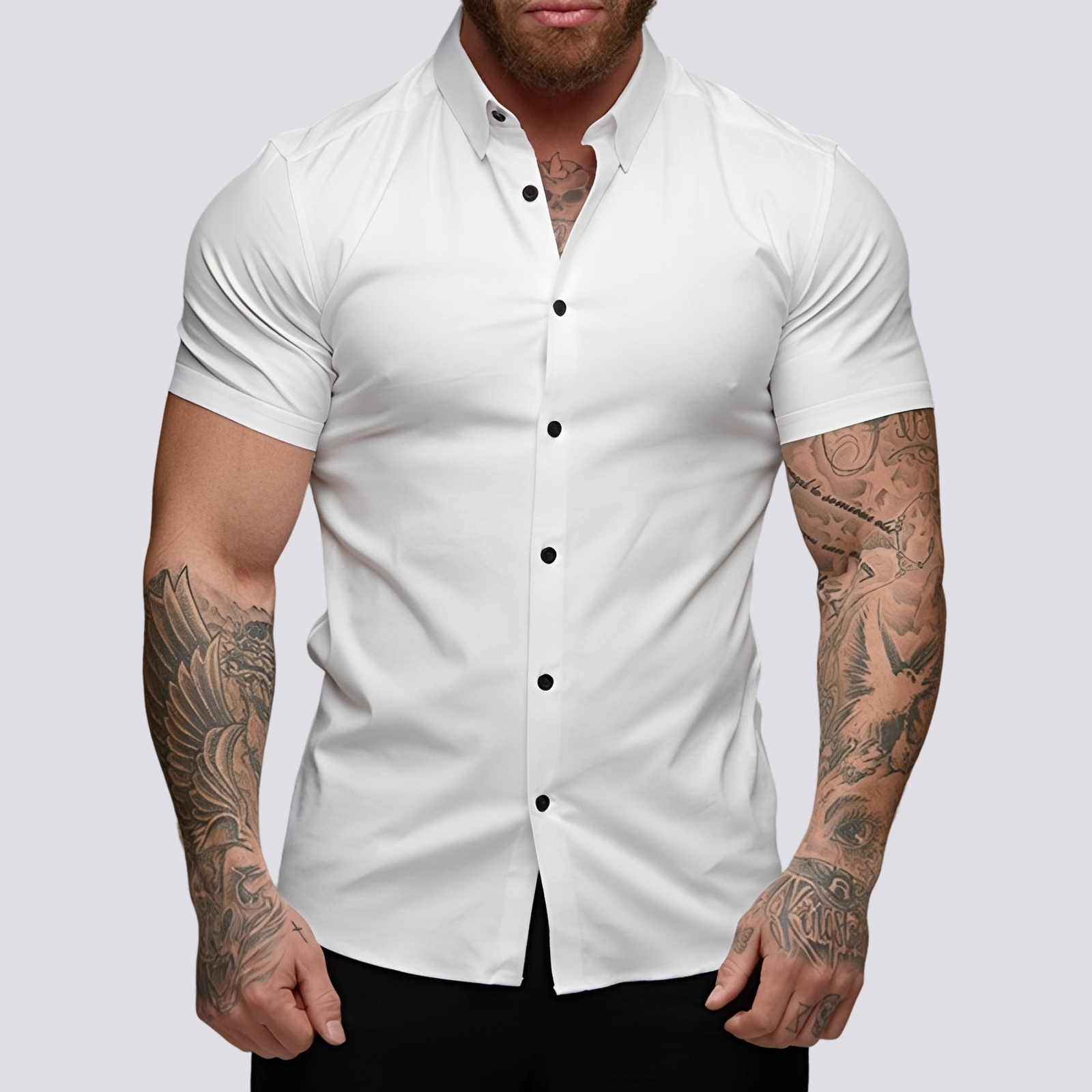 Lukas - Chemise à col réglable