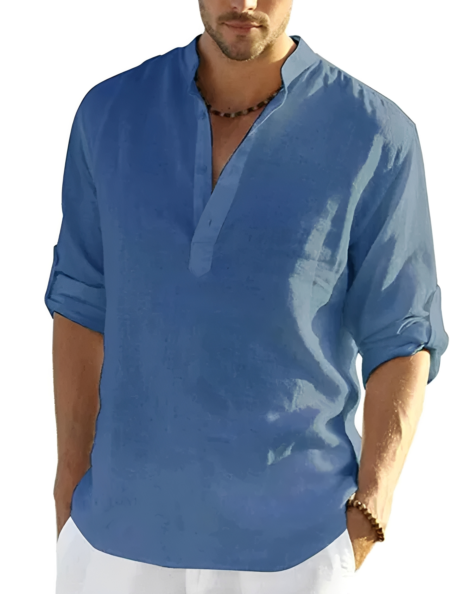 Tristan - Chemise confortable à col en V