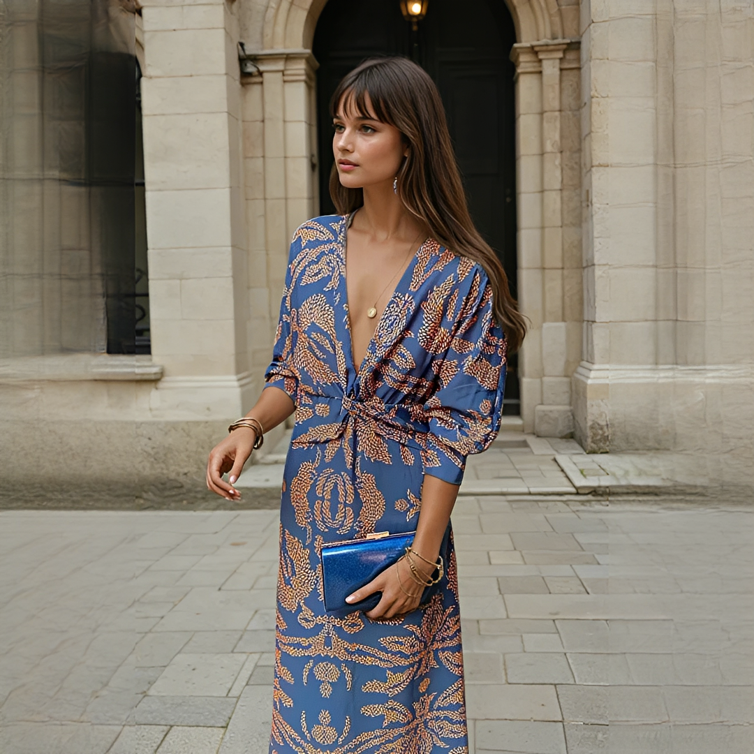 Gwynedd - Robe Chic à Col V