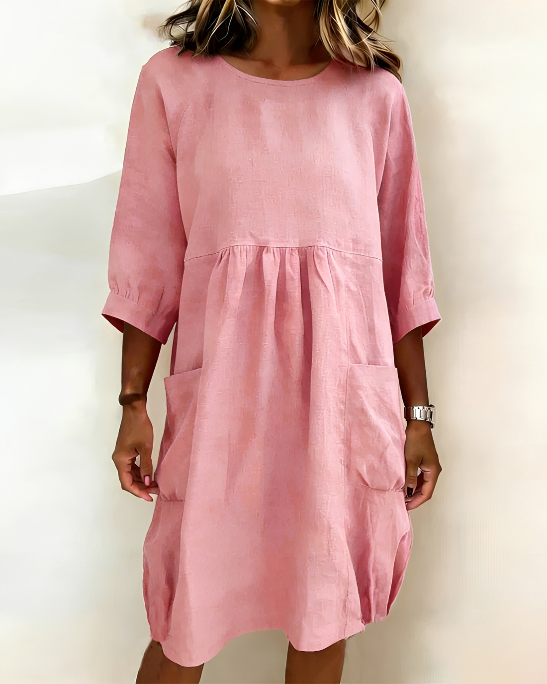 Shadia - Robe Midi Décontractée à Coupe Ample