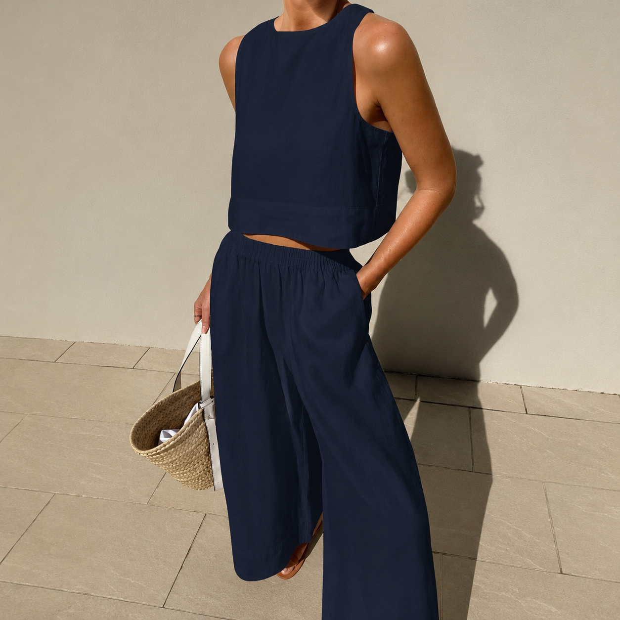 Thelma - Ensemble Pantalon Large Confort