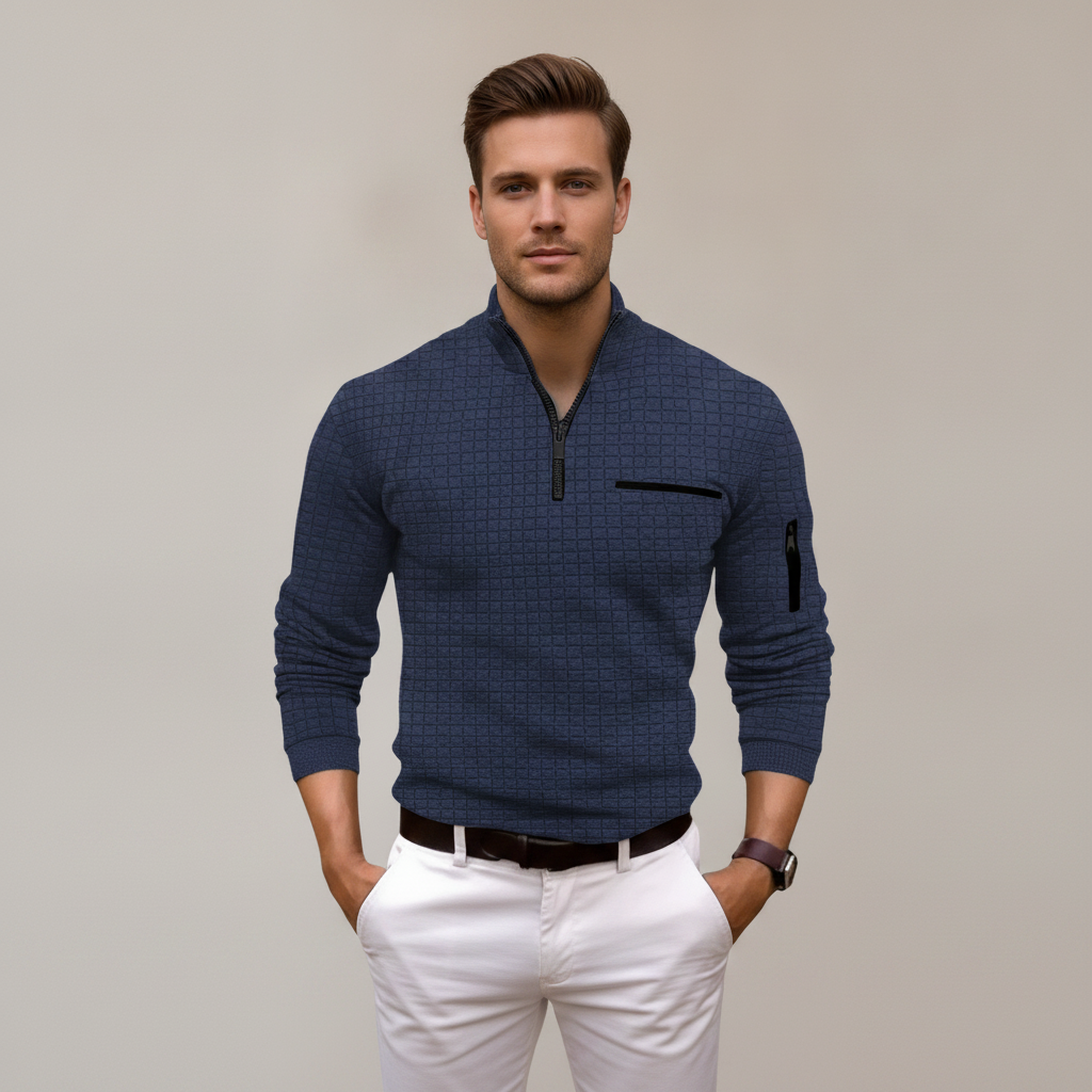 Andrey - Chemise élégante avec demi-fermeture éclair
