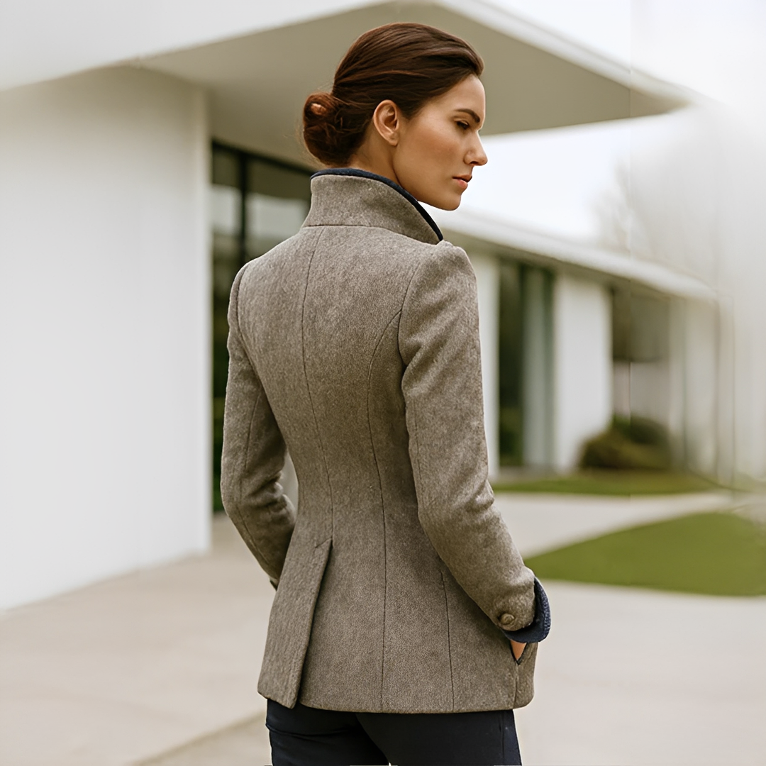 Valerie - Gilet Chic à Col Haut