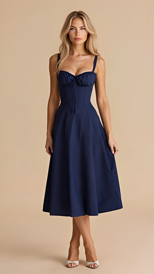 Kiana - Robe Sophistiquée et Élégante avec Fente Midi