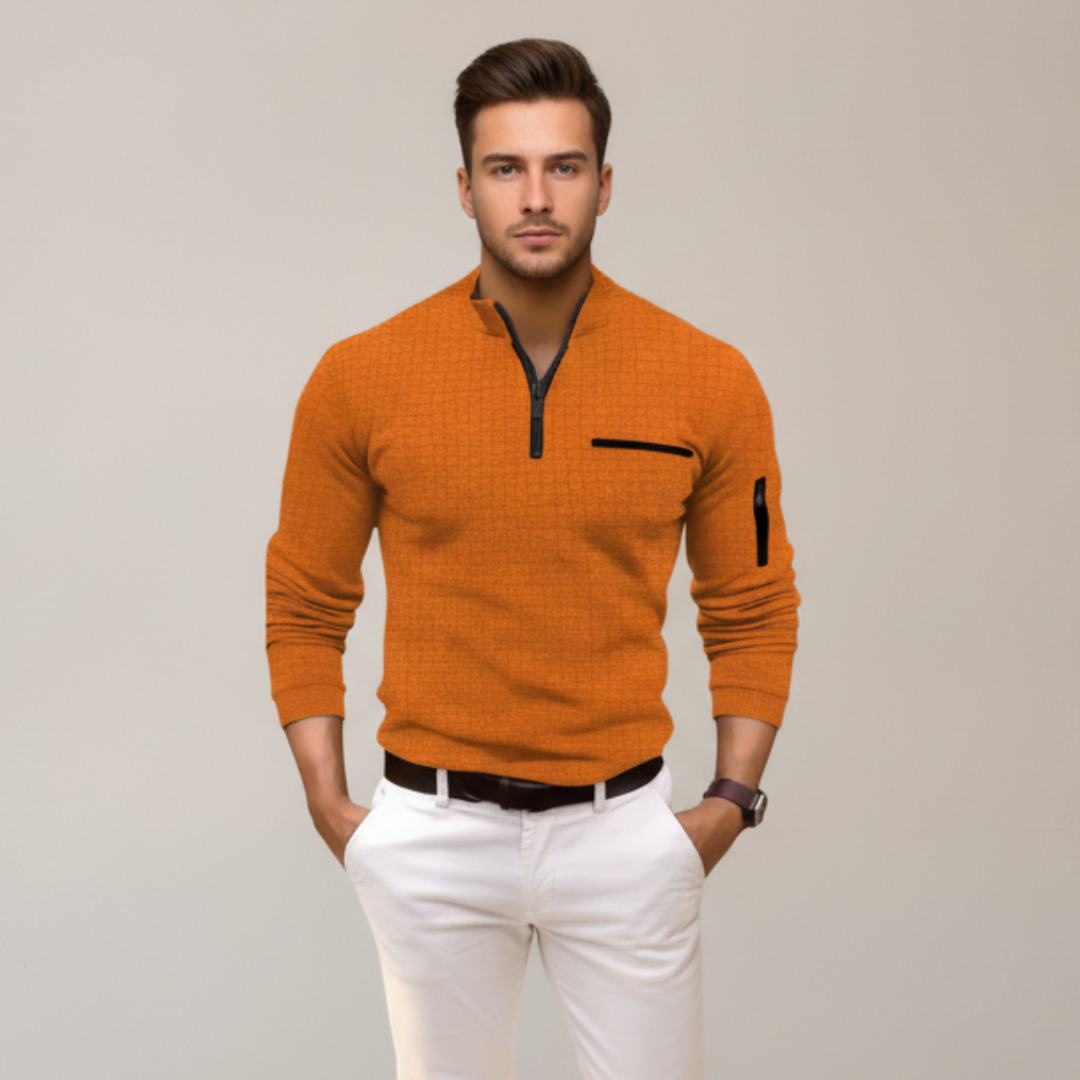 Andrey - Chemise élégante avec demi-fermeture éclair