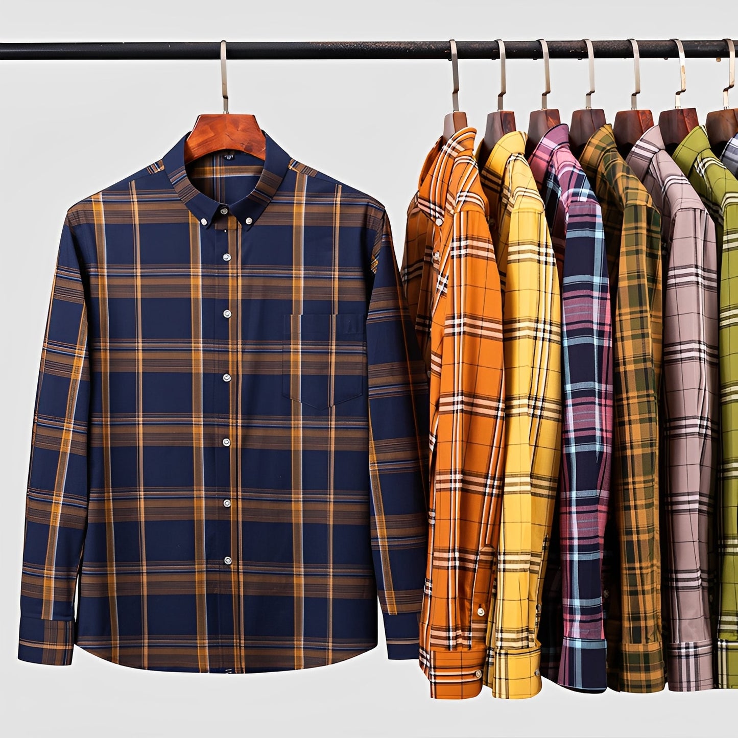 Aldrine - Chemise relax à manches longues pour homme