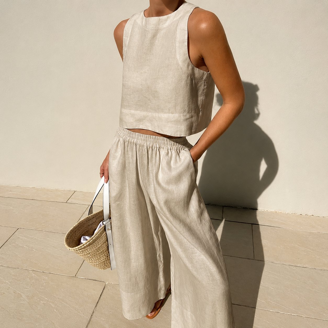 Thelma - Ensemble Pantalon Large Confort