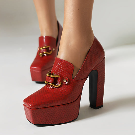 Jennie - Chaussures Élégantes à Talons Larges