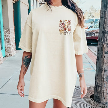 Thea - T-shirt élégant avec motifs floraux