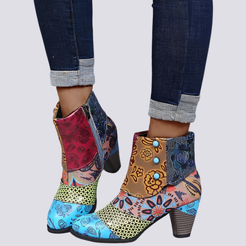 Emma - Bottes bohèmes aux multiples couleurs
