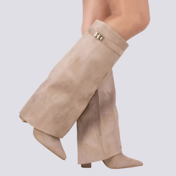 Blair - Bottes Hautes Élégantes avec Revers