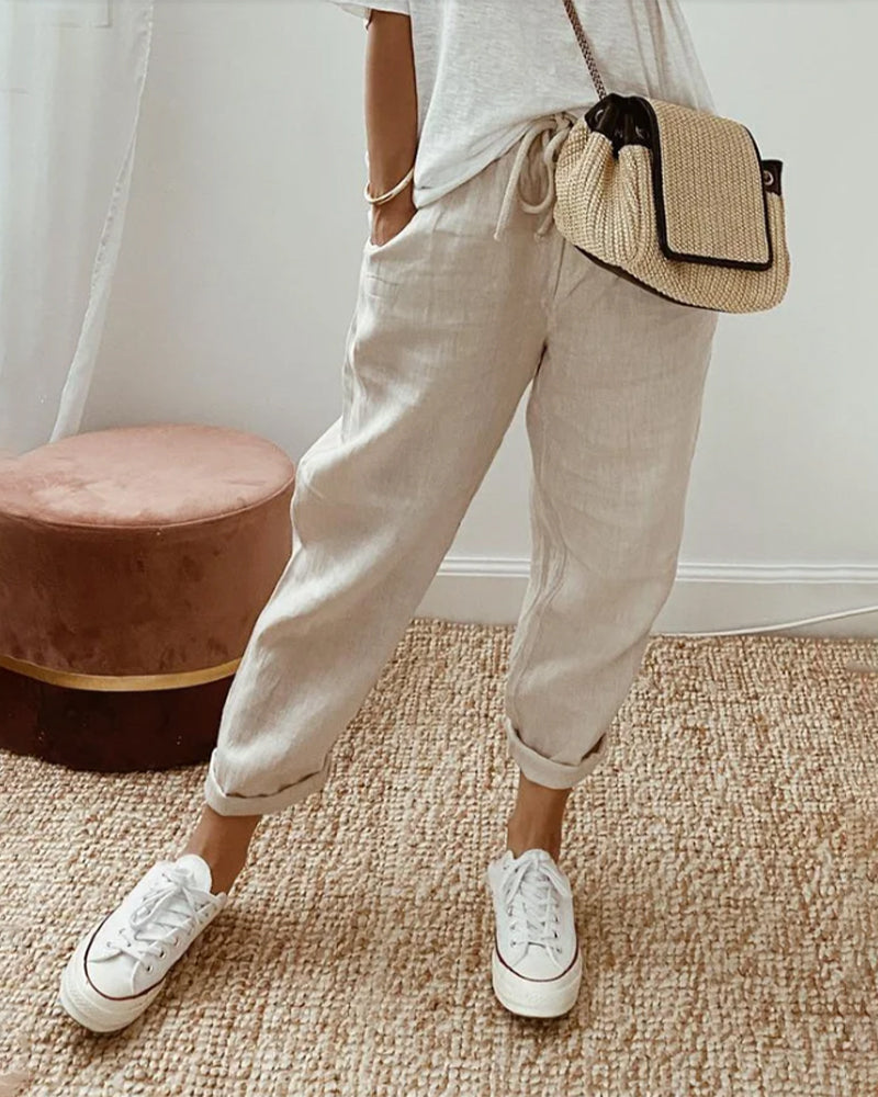 Mel - Pantalon d'Été au Style Moderne