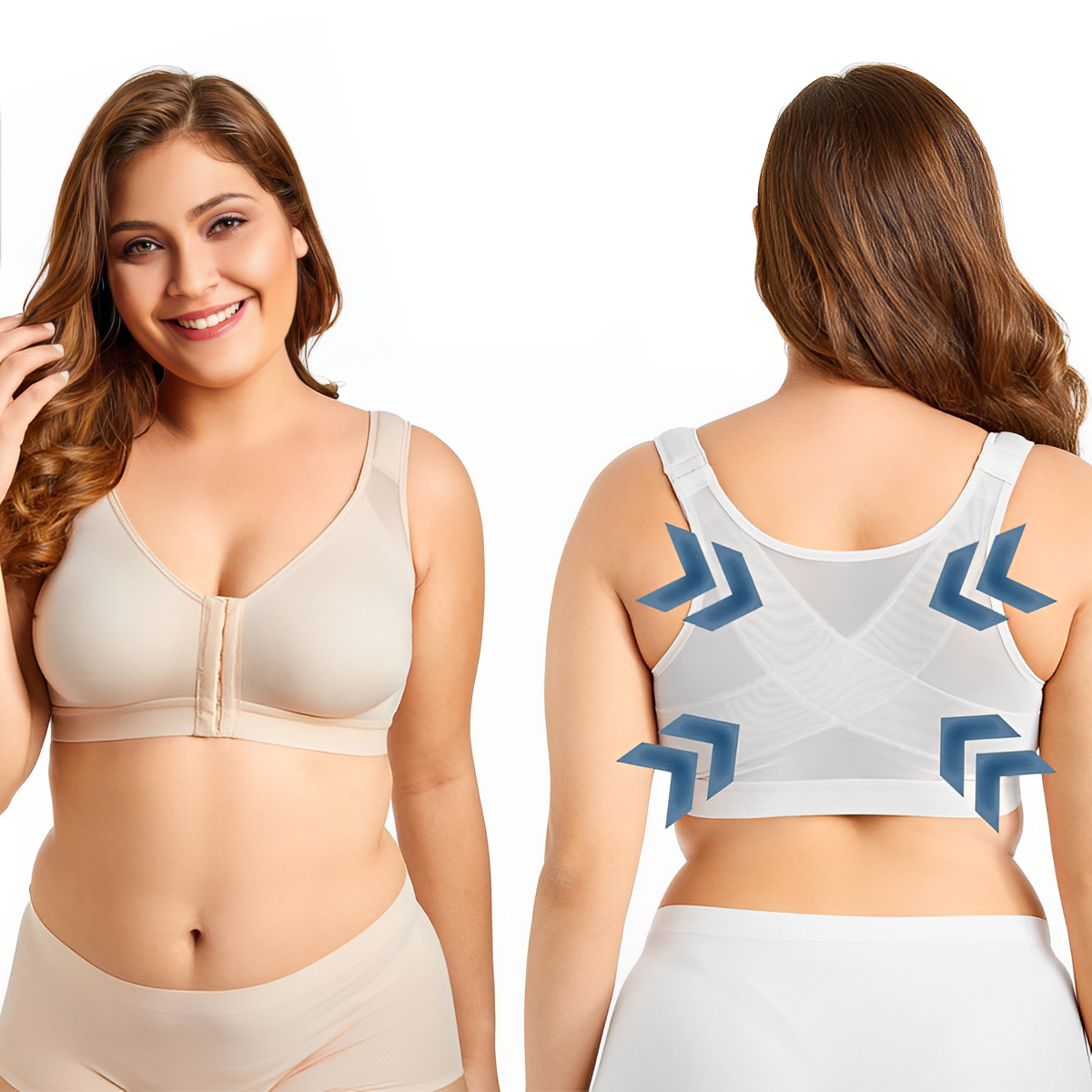 Chloe - Soutien-gorge correcteur de posture 2 en 1 pour femme