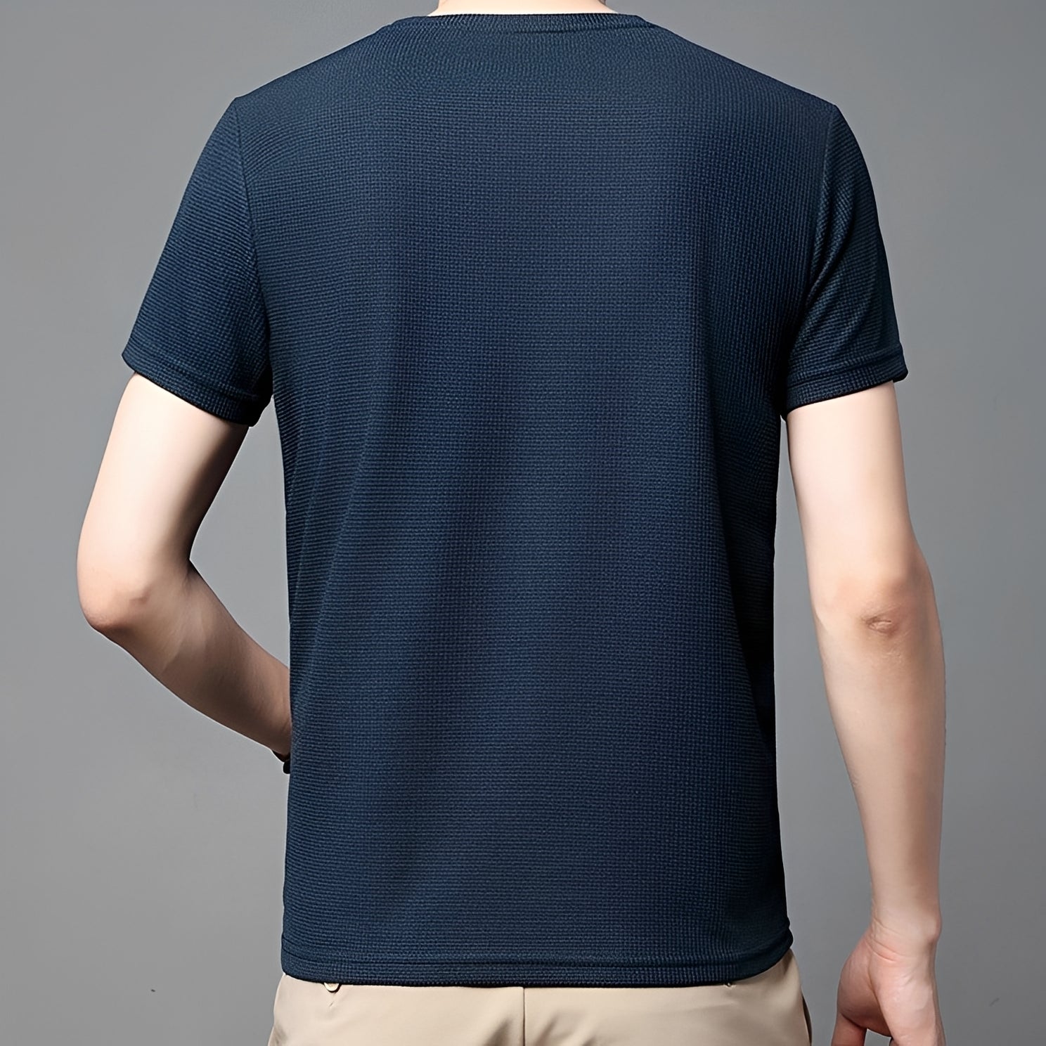 Jed - T-Shirt Texturé Décontracté
