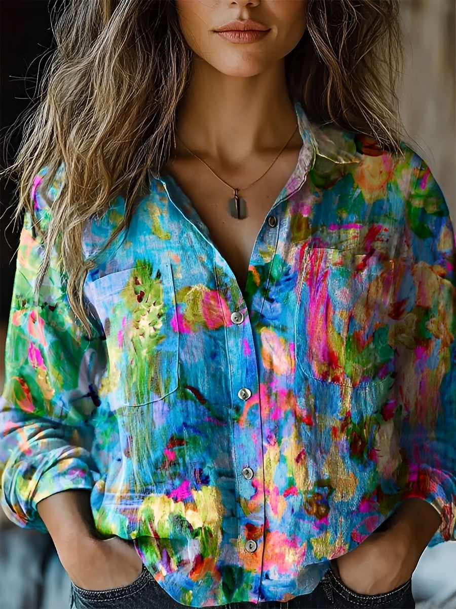 Jasmin - Blouse lumineuse à manches longues