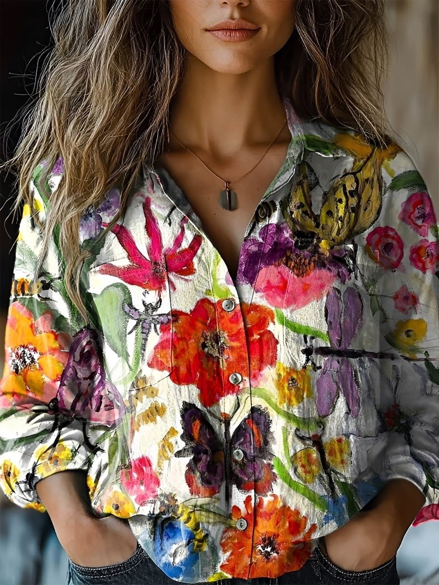 Jasmin - Blouse lumineuse à manches longues