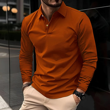 Conner – Polo homme à manches longues – Agréable et détendu