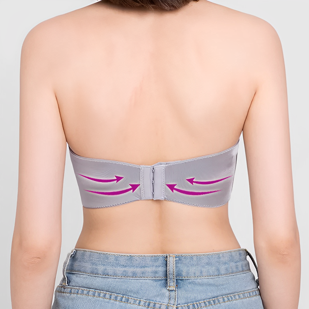 Luminara - Reggiseno push-up senza spalline da donna