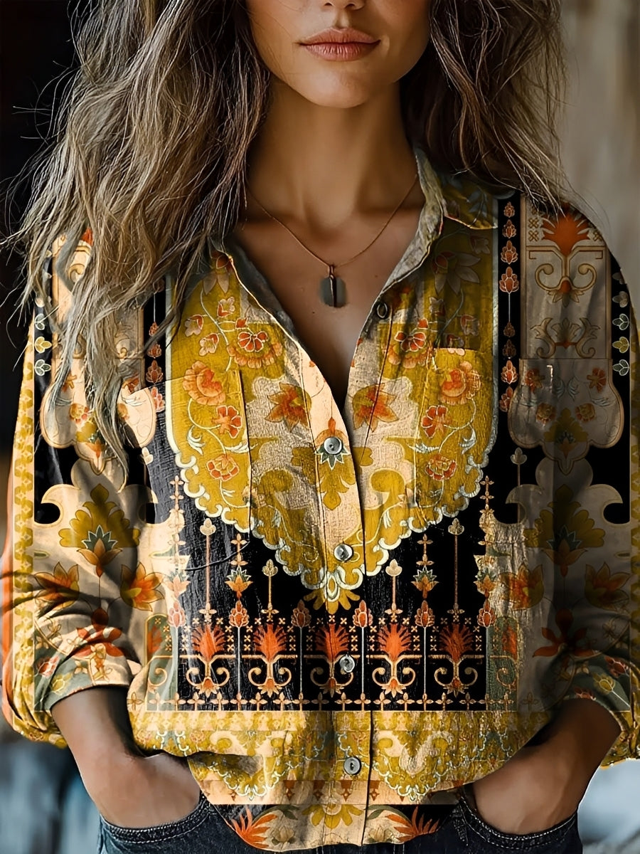 Jasmin - Blouse lumineuse à manches longues