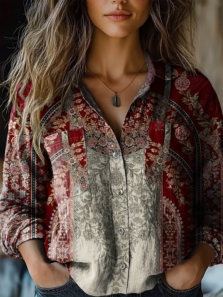 Jasmin - Blouse lumineuse à manches longues