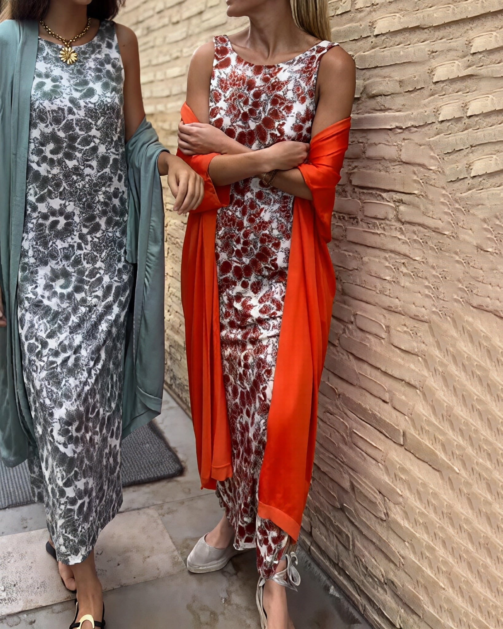 Sophia - Maxi robe pour dame avec un design imprimé