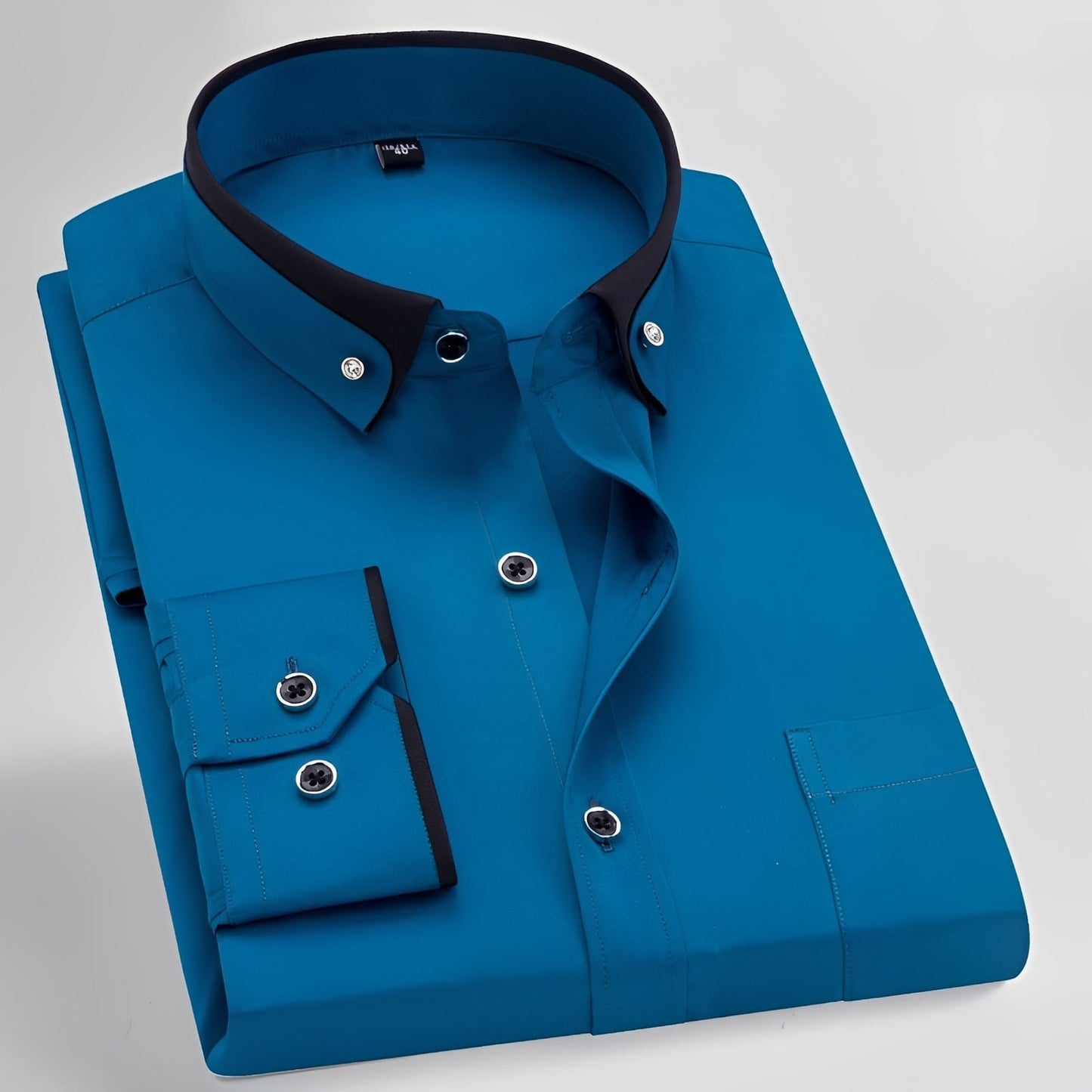 Glindel - Chemise homme classique à manches longues