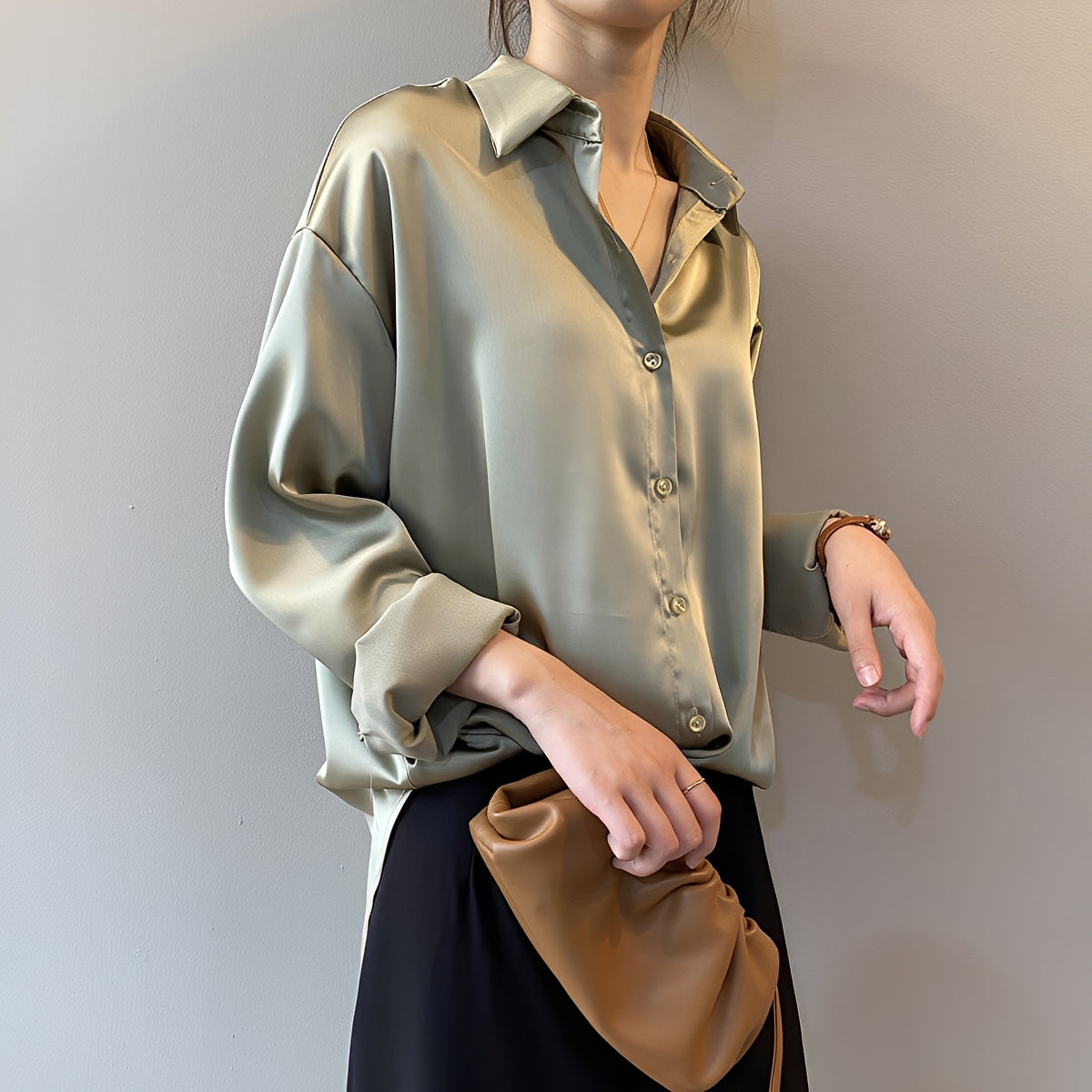 Christine - Blouse élégante à manches longues