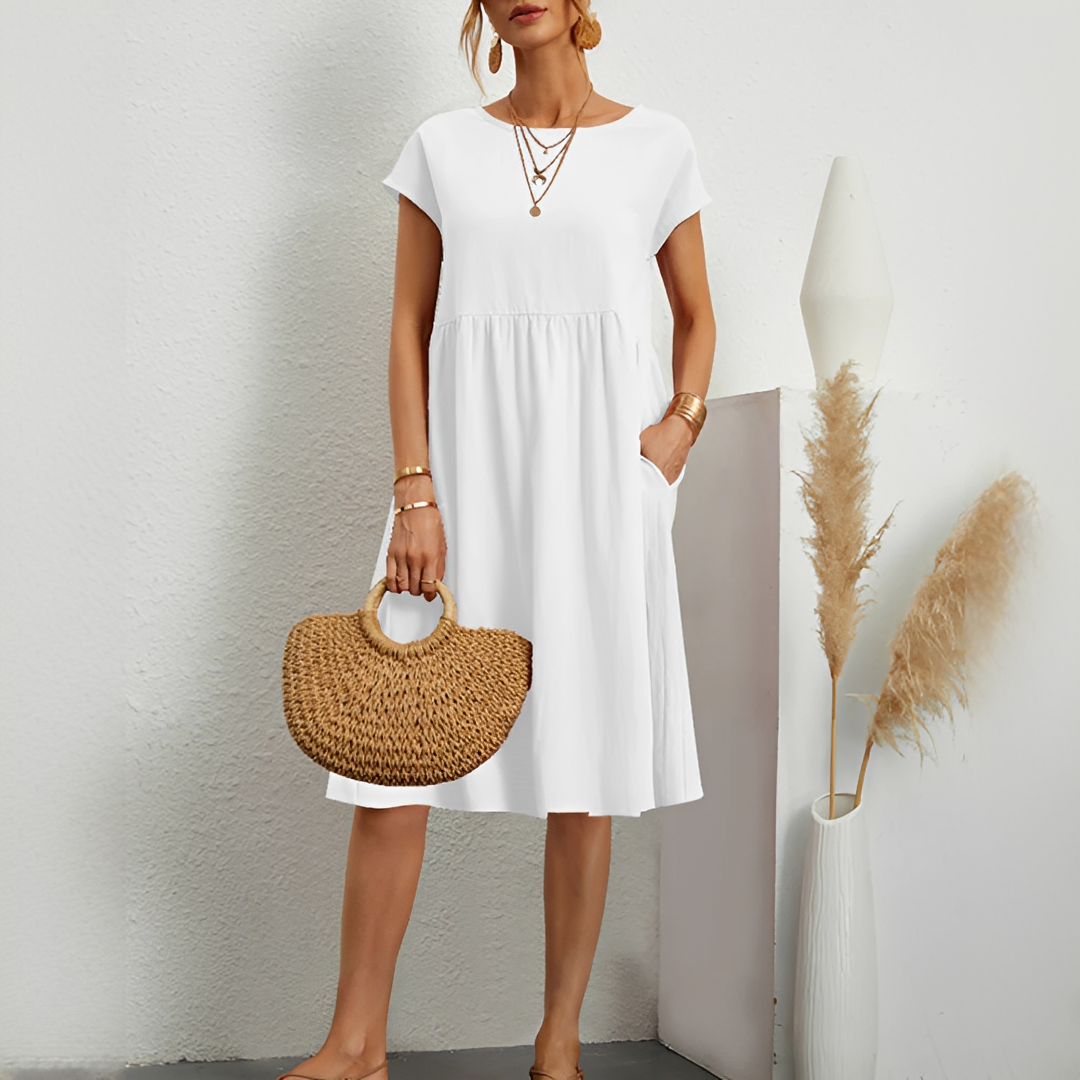 Evalyn - Robe midi élégante