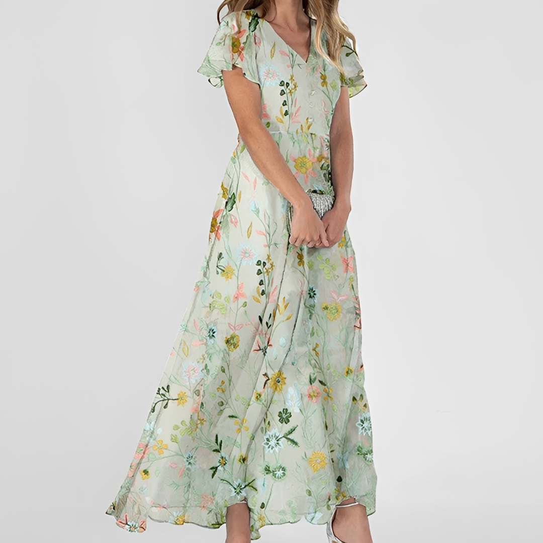 Lily - Robe maxi florale élégante