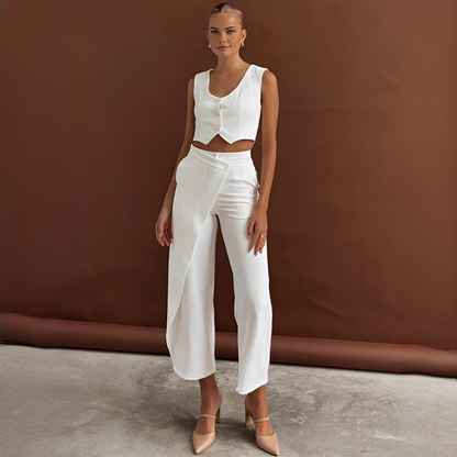 Agnes - Ensemble Gilet et Pantalon Tendance