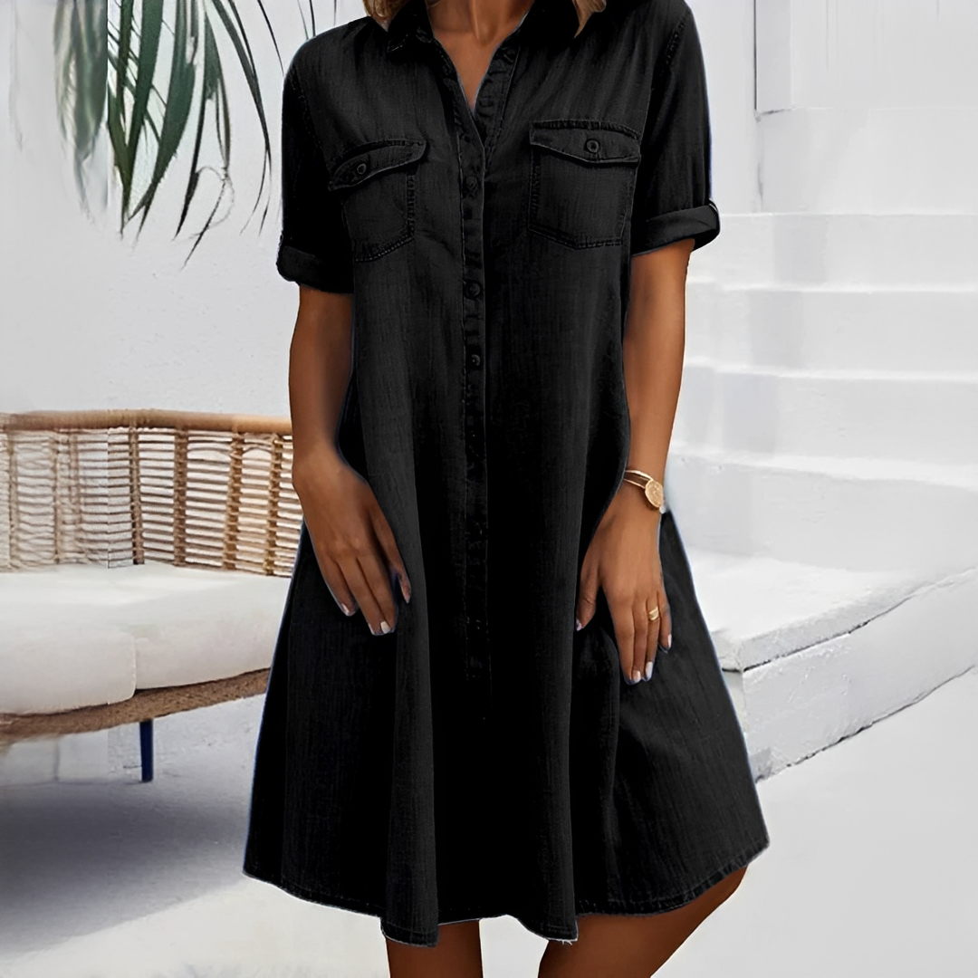 Naomi - Petite robe relax avec boutons