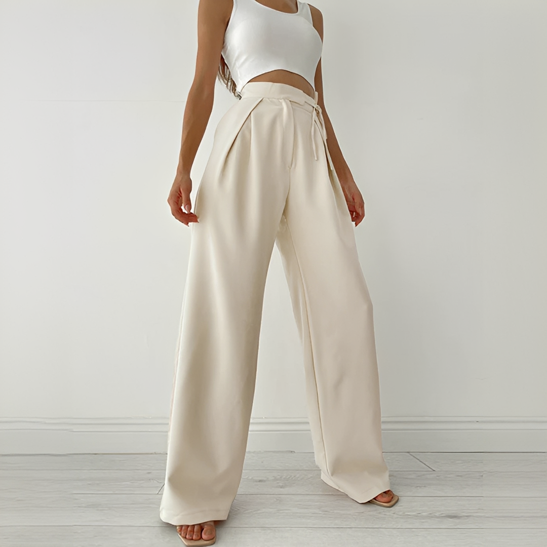 Ezra - Pantalon Décontracté à Jambes Larges