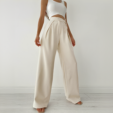 Ezra - Pantalon Décontracté à Jambes Larges