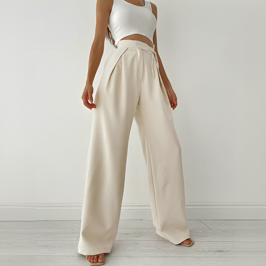 Ezra - Pantalon Décontracté à Jambes Larges