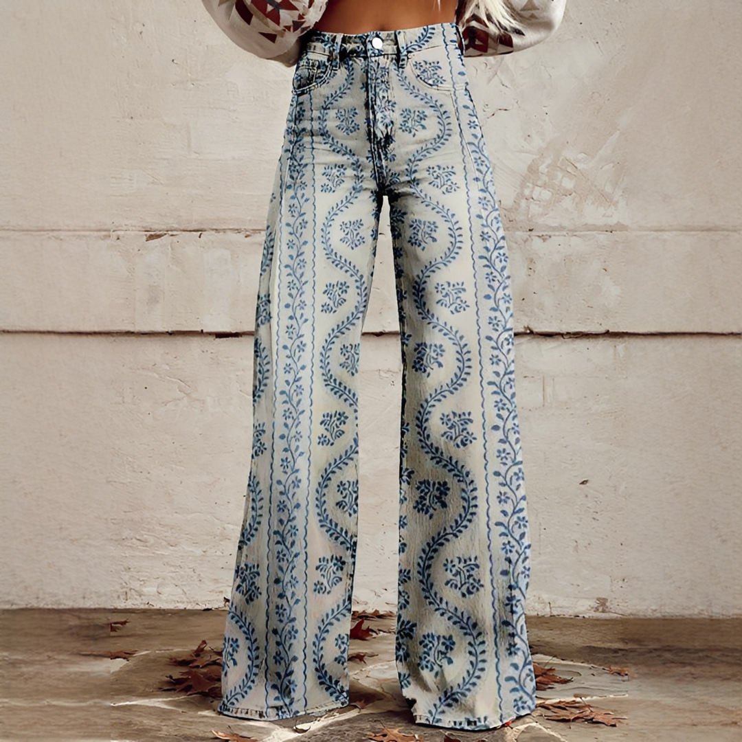 Shannon - Pantalon Large Raffiné
