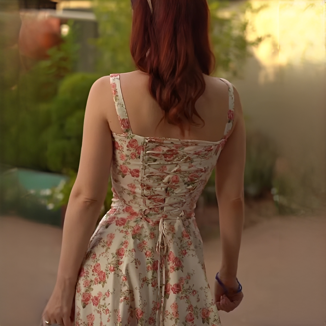 Quinny - Robe midi florale