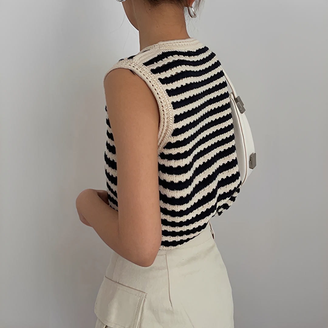 Eloise - Cardigan rayé chic