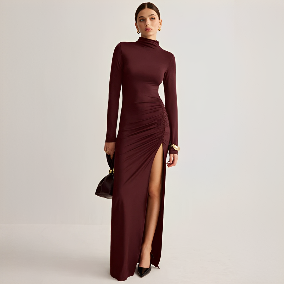 Marian - Robe Maxi Élégante avec Fente