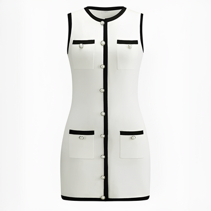 Delilah - Robe chic courte sans manches