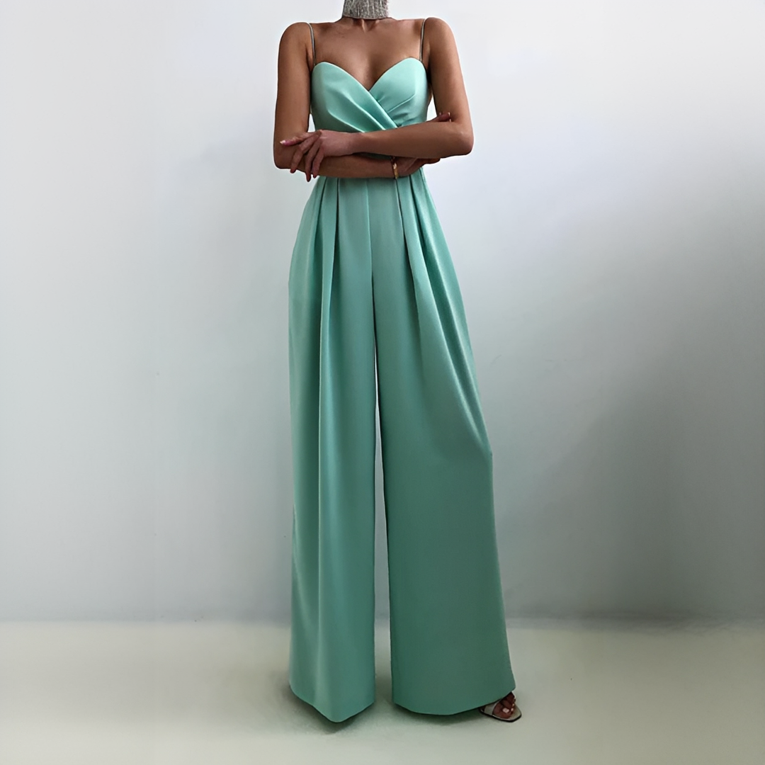 Glysha - Combinaison élégante pour femme à jambes larges