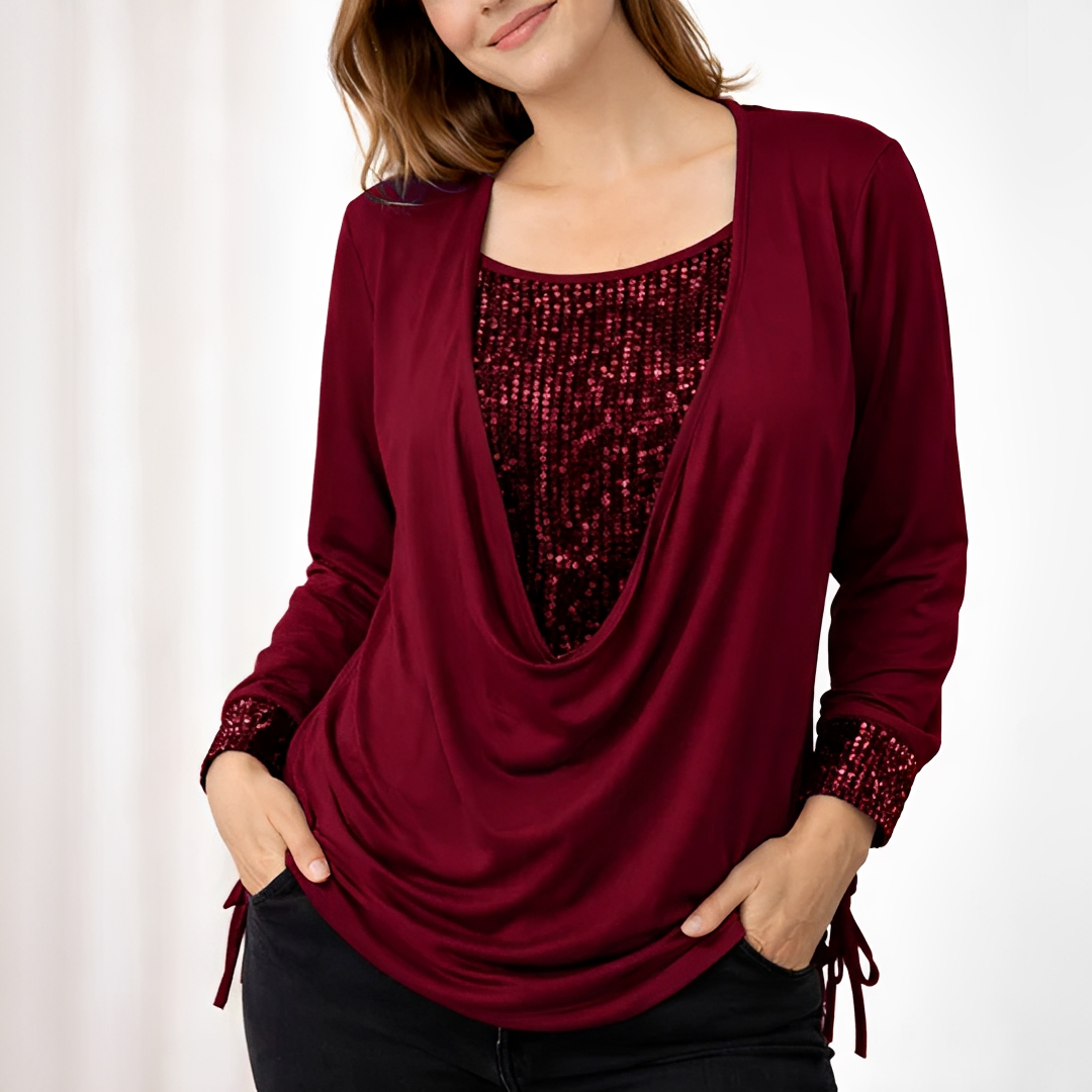 Klarise - Blouse élégante à manches longues pour femme