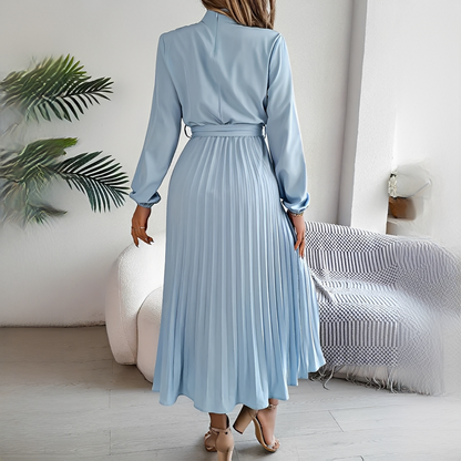 Jessy - Robe à plis à manches longues pour femme